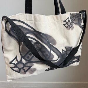 Vivienne Westwood novelty canvas 2-way tote bag